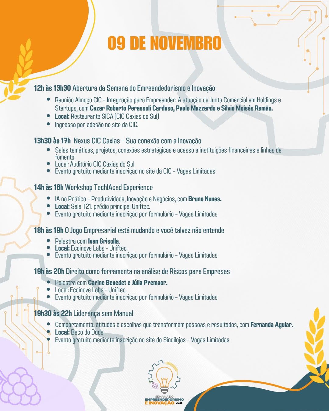 Semana do Empreendedorismo e Inovação 2026!